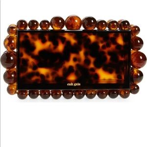 Cult Gaia Eos Clutch In tortoise shell